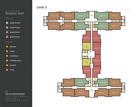 Saunterfield Building Map .